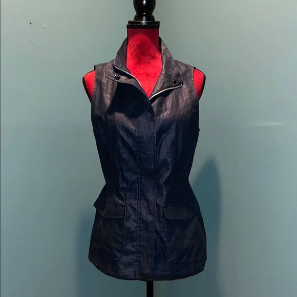 Peter Millar Women's Sleeveless Navy Jacket Size Small - Picture 3 of 13